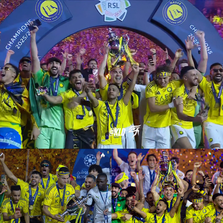 النصر يتوج بطلًا لدوري روشن في ليلة توهج رونالدو