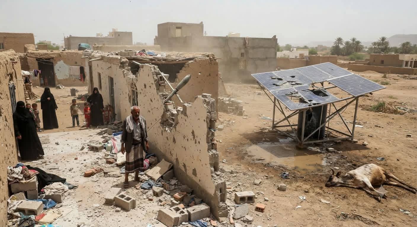 قصف حوثي يستهدف منطقة سكنية جنوبي الحديدة